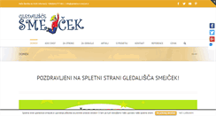 Desktop Screenshot of gledalisce-smejcek.si